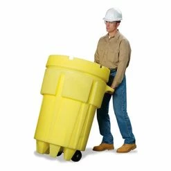 Promo ๐ SpillTech® 5 Gallon Wheeled OverPack Salvage Drum with Lid A95OVER-WD 9 - Polyethylene - Yellow ๐ฅฐ