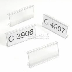 Discount 😍 Nexel® ABM3C-25 Clear Label Holder 3"W x 1-1/4"H With Paper Insert (25 Pc) 😉 -Containers shop ABM3C 03