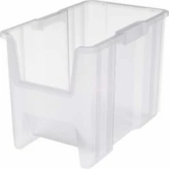 Budget 😉 Akro-Mils® Plastic Stack-N-Store AkroBin® 10-7/8"W x 17-1/2"D x 12-1/2"H, Semi-Clear - Pkg Qty 4 ⌛