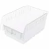 Best deal 👍 Akro-Mils ShelfMax® Plastic Nesting Storage Shelf Bin 30080 - 8-3/8"W x 11-5/8"D x 6"H Clear - Pkg Qty 8 😍