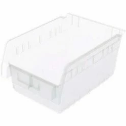 Best deal 👍 Akro-Mils ShelfMax® Plastic Nesting Storage Shelf Bin 30080 - 8-3/8"W x 11-5/8"D x 6"H Clear - Pkg Qty 8 😍