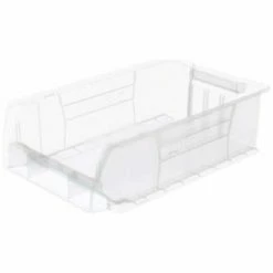 Deals 🔥 Akro-Mils® Super-Size AkroBin® Plastic Stacking Bin, 12-3/8"W x 20"D x 6"H, Clear - Pkg Qty 4 🌟