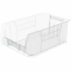 Discount 😍 Akro-Mils® Super-Size AkroBin® Plastic Stacking Bin, 12-3/8"W x 20"D x 8"H, Clear - Pkg Qty 3 👍