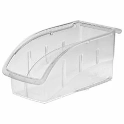Promo ⭐ Akro-Mils Insight® Plastic Stack & Hang Bin, 5-1/2"W x 10-7/8"D x 5-1/4"H, Clear - Pkg Qty 12 😀