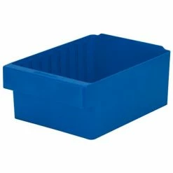 Outlet 🎁 Akro-Mils Dividable Akrodrawer 31188 - 8-3/8W x 17-5/8"D x 4-5/8"H, Blue - Pkg Qty 4 ❤️