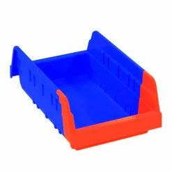 Best deal 🥰 Akro-Mils Indicator® 36462BLUE Two Tone Double Hopper Shelf Bin - 6-3/4"W x 11-5/8"D x 4"H - Pkg Qty 12 😀