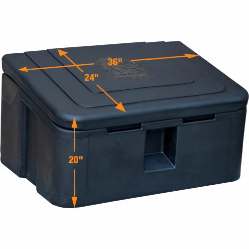 Coupon ⌛ Buyers Products Buyer Products Poly Salt Storage Box 9031105 - 350 Lbs. Capacity 36"L x 24"W x 20"H, Black 👍 2 Coupon ⌛ Buyers Products Buyer Products Poly Salt Storage Box 9031105 - 350 Lbs. Capacity 36"L x 24"W x 20"H, Black 👍 - Image 2