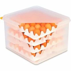 Cheapest 😉 Araven 00378 - Egg Container W/Lid, PP, 2.3 Qt., With (8) 2/3 Size Polystyrene Trays, Translucent - Pkg Qty 6 🛒