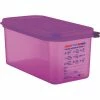 Best reviews of ✔️ Araven 61393 - Food Container, Anti-Allergen, W/Lid, Polypropylene, 6.3 Qt., 1/3 Size, Purple - Pkg Qty 6 😀