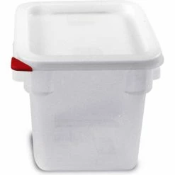 Budget 🧨 Araven 91861 - Food Storage Container W/Lid, Polycarbonate, 4.2 Qt., Colorclip®, Transparent - Pkg Qty 6 🔥