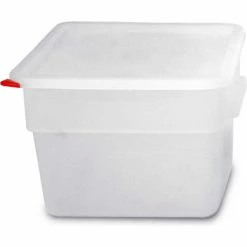 Discount 👍 Araven 91864 - Food Storage Container W/Lid, Polycarbonate, 12.6 Qt., Colorclip®, Transparent - Pkg Qty 6 🎉