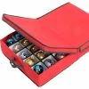 Cheap 🧨 Honey-Can-Do Holiday Large Adjustable Ornament Storage, Red/Pine Green - Pkg Qty 2 😀