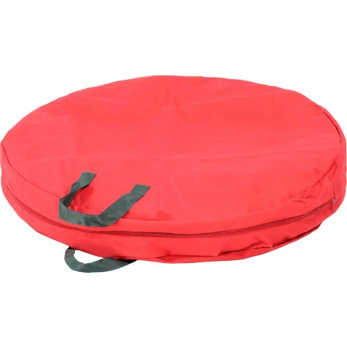 Outlet 👍 Honey-Can-Do Holiday 30" Zipper Canvas Wreath Storage, Red/Pine Green - Pkg Qty 2 ✔️ 2 Outlet 👍 Honey-Can-Do Holiday 30" Zipper Canvas Wreath Storage, Red/Pine Green - Pkg Qty 2 ✔️ - Image 2