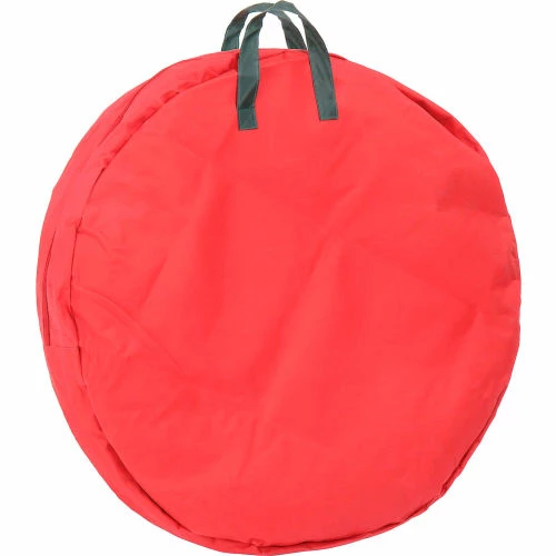 Outlet 👍 Honey-Can-Do Holiday 30" Zipper Canvas Wreath Storage, Red/Pine Green - Pkg Qty 2 ✔️ 3 Outlet 👍 Honey-Can-Do Holiday 30" Zipper Canvas Wreath Storage, Red/Pine Green - Pkg Qty 2 ✔️ - Image 3