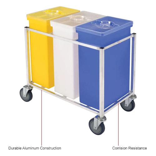 New ๐ Winholt® 148PIB-Triple Ingredient Bin Cart, Aluminum Cart w/3 Polyethylene Bins ๐งจ 9 New ๐ Winholt® 148PIB-Triple Ingredient Bin Cart, Aluminum Cart w/3 Polyethylene Bins ๐งจ - Image 9