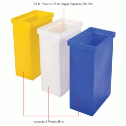 New ๐ Winholt® 148PIB-Triple Ingredient Bin Cart, Aluminum Cart w/3 Polyethylene Bins ๐งจ 22 New ๐ Winholt® 148PIB-Triple Ingredient Bin Cart, Aluminum Cart w/3 Polyethylene Bins ๐งจ -Containers shop B1646660IN 2wco