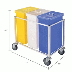 New ๐ Winholt® 148PIB-Triple Ingredient Bin Cart, Aluminum Cart w/3 Polyethylene Bins ๐งจ 24 New ๐ Winholt® 148PIB-Triple Ingredient Bin Cart, Aluminum Cart w/3 Polyethylene Bins ๐งจ -Containers shop B1646660IN dim