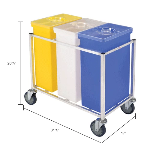 New ๐ Winholt® 148PIB-Triple Ingredient Bin Cart, Aluminum Cart w/3 Polyethylene Bins ๐งจ 12 New ๐ Winholt® 148PIB-Triple Ingredient Bin Cart, Aluminum Cart w/3 Polyethylene Bins ๐งจ - Image 12