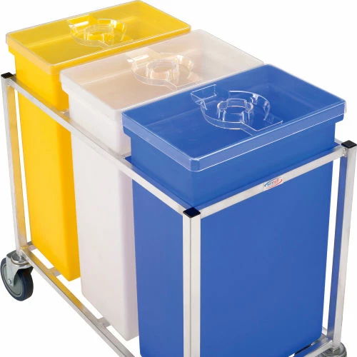 New ๐ Winholt® 148PIB-Triple Ingredient Bin Cart, Aluminum Cart w/3 Polyethylene Bins ๐งจ 2 New ๐ Winholt® 148PIB-Triple Ingredient Bin Cart, Aluminum Cart w/3 Polyethylene Bins ๐งจ - Image 2