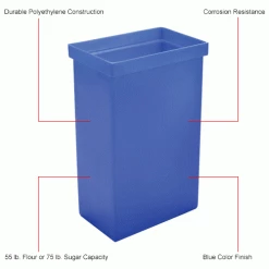 Budget 😀 Winholt® 148BIN-BL, Ingredient Bin, Polyethylene, 14-5/8"L x 9-1/4"W x 23-1/4"H, Blue 😍 14 Budget 😀 Winholt® 148BIN-BL, Ingredient Bin, Polyethylene, 14-5/8"L x 9-1/4"W x 23-1/4"H, Blue 😍 -Containers shop B1646661IN 1wco