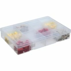 Best Sale 🧨 Durham Mfg. Durham Large Plastic Compartment Box LP16-CLEAR - 16 Compartments, 13-1/8x9x2-5/16 - Pkg Qty 5 🌟 -Containers shop B169941 02