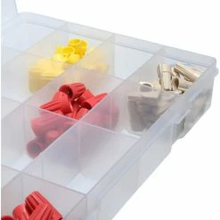 Best Sale 🧨 Durham Mfg. Durham Large Plastic Compartment Box LP16-CLEAR - 16 Compartments, 13-1/8x9x2-5/16 - Pkg Qty 5 🌟 -Containers shop B169941 03