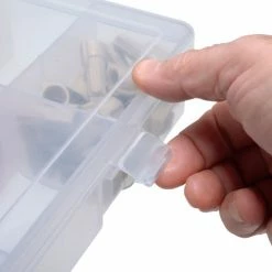 Best Sale 🧨 Durham Mfg. Durham Large Plastic Compartment Box LP16-CLEAR - 16 Compartments, 13-1/8x9x2-5/16 - Pkg Qty 5 🌟 -Containers shop B169941 05
