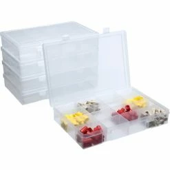 Best Sale 🧨 Durham Mfg. Durham Large Plastic Compartment Box LP16-CLEAR - 16 Compartments, 13-1/8x9x2-5/16 - Pkg Qty 5 🌟 -Containers shop B169941 07