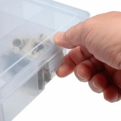 Wholesale 👏 Durham Mfg. Durham Large Plastic Compartment Box LP24-CLEAR - 24 Compartments, 13-1/8x9x2-5/16 - Pkg Qty 5 🎉 -Containers shop B169943 05