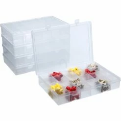Wholesale 👏 Durham Mfg. Durham Large Plastic Compartment Box LP24-CLEAR - 24 Compartments, 13-1/8x9x2-5/16 - Pkg Qty 5 🎉 -Containers shop B169943 07