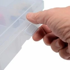 Top 10 😀 Durham Mfg. Durham Large Plastic Compartment Box LPADJ-CLEAR - Adjustable with 20 Dividers, 13-1/8x9x2-5/16 - Pkg Qty 5 🧨 -Containers shop B169944 05
