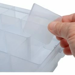 Top 10 😀 Durham Mfg. Durham Large Plastic Compartment Box LPADJ-CLEAR - Adjustable with 20 Dividers, 13-1/8x9x2-5/16 - Pkg Qty 5 🧨 -Containers shop B169944 08