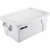Flash Sale 😉 Rubbermaid 14 Gallon Brute Tote with Lid FG9S3000WHT - 27-1/2 x 16-3/4 x 10-3/4 - White - Pkg Qty 6 🌟
