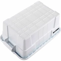 Flash Sale 😉 Rubbermaid 14 Gallon Brute Tote with Lid FG9S3000WHT - 27-1/2 x 16-3/4 x 10-3/4 - White - Pkg Qty 6 🌟 -Containers shop B2050495 02