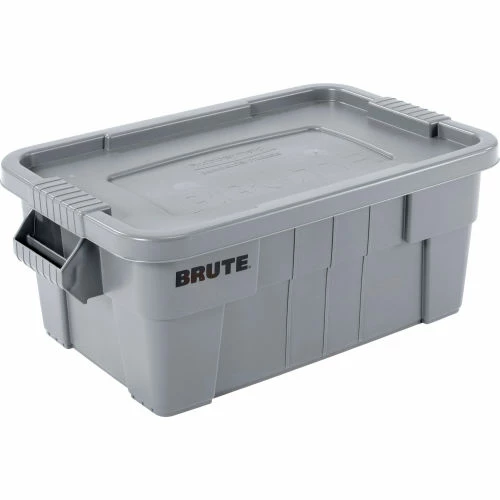 Brand new 🔔 Rubbermaid 14 Gallon Brute Tote with Lid FG9S3000GRAY - 27-1/2 x 16-3/4 x 10-3/4 - Gray - Pkg Qty 6 ❤️ 1 Brand new 🔔 Rubbermaid 14 Gallon Brute Tote with Lid FG9S3000GRAY - 27-1/2 x 16-3/4 x 10-3/4 - Gray - Pkg Qty 6 ❤️