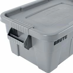 Brand new 🔔 Rubbermaid 14 Gallon Brute Tote with Lid FG9S3000GRAY - 27-1/2 x 16-3/4 x 10-3/4 - Gray - Pkg Qty 6 ❤️ 18 Brand new 🔔 Rubbermaid 14 Gallon Brute Tote with Lid FG9S3000GRAY - 27-1/2 x 16-3/4 x 10-3/4 - Gray - Pkg Qty 6 ❤️ -Containers shop B2050497 05