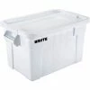 Promo 🛒 Rubbermaid 20 Gallon Brute Tote with Lid FG9S3100WHT - 27-7/8 x 17-3/8 x 15-1/8 - White - Pkg Qty 6 ⌛