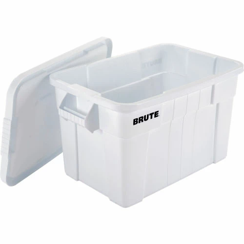 Promo 🛒 Rubbermaid 20 Gallon Brute Tote with Lid FG9S3100WHT - 27-7/8 x 17-3/8 x 15-1/8 - White - Pkg Qty 6 ⌛ 2 Promo 🛒 Rubbermaid 20 Gallon Brute Tote with Lid FG9S3100WHT - 27-7/8 x 17-3/8 x 15-1/8 - White - Pkg Qty 6 ⌛ - Image 2