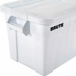 Promo 🛒 Rubbermaid 20 Gallon Brute Tote with Lid FG9S3100WHT - 27-7/8 x 17-3/8 x 15-1/8 - White - Pkg Qty 6 ⌛ 26 Promo 🛒 Rubbermaid 20 Gallon Brute Tote with Lid FG9S3100WHT - 27-7/8 x 17-3/8 x 15-1/8 - White - Pkg Qty 6 ⌛ -Containers shop B2050544 05