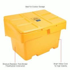 Buy 🧨 Global Industrial™ Lockable Outdoor Storage Container, 48"Lx33"Wx34"H, 18.5 Cu. Ft., Yellow ❤️ -Containers shop B2050616IN 1wco