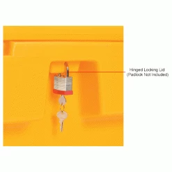 Buy 🧨 Global Industrial™ Lockable Outdoor Storage Container, 48"Lx33"Wx34"H, 18.5 Cu. Ft., Yellow ❤️ -Containers shop B2050616IN 2wco