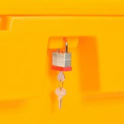 Buy 🧨 Global Industrial™ Lockable Outdoor Storage Container, 48"Lx33"Wx34"H, 18.5 Cu. Ft., Yellow ❤️ -Containers shop B2050616 04