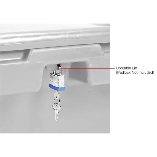 Deals ✨ Global Industrial Lockable Outdoor Storage Container, 30"Lx24"Wx23"H, 5.5 Cu. Ft., Light Gray ✔️ 7 Deals ✨ Global Industrial Lockable Outdoor Storage Container, 30"Lx24"Wx23"H, 5.5 Cu. Ft., Light Gray ✔️ - Image 7