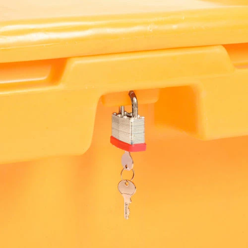 Budget 🔔 Global Industrial Lockable Outdoor Storage Container, 30"Lx24"Wx23"H, 5.5 Cu. Ft., Yellow ✨ 5 Budget 🔔 Global Industrial Lockable Outdoor Storage Container, 30"Lx24"Wx23"H, 5.5 Cu. Ft., Yellow ✨ - Image 5