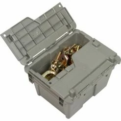 Best deal 👏 ORBIS Flipak® Distribution Container FP03 - 11-3/4 x 9-3/4 x 7-11/16 Gray 🌟 -Containers shop B2050868 02