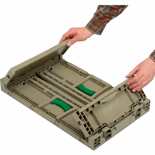 Outlet 🎁 Monoflo Folding Transport Container KD2415-07 23-15/16"L x 15"W x 7-7/16"H Gray ✨ 3 Outlet 🎁 Monoflo Folding Transport Container KD2415-07 23-15/16"L x 15"W x 7-7/16"H Gray ✨ - Image 3