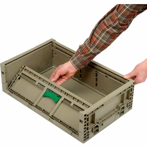 Outlet 🎁 Monoflo Folding Transport Container KD2415-07 23-15/16"L x 15"W x 7-7/16"H Gray ✨ 4 Outlet 🎁 Monoflo Folding Transport Container KD2415-07 23-15/16"L x 15"W x 7-7/16"H Gray ✨ - Image 4