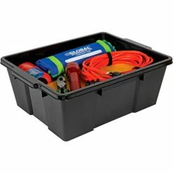 Buy 💯 Quantum Storage Systems Quantum Heavy-Duty Latch Container - LC191507-BK - 21"L x 15-7/8"W x 7-3/4"H Black - Pkg Qty 6 💯