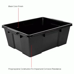 Buy 💯 Quantum Storage Systems Quantum Heavy-Duty Latch Container - LC191507-BK - 21"L x 15-7/8"W x 7-3/4"H Black - Pkg Qty 6 💯 -Containers shop B2264784IN 1wco