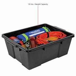 Buy 💯 Quantum Storage Systems Quantum Heavy-Duty Latch Container - LC191507-BK - 21"L x 15-7/8"W x 7-3/4"H Black - Pkg Qty 6 💯 -Containers shop B2264784IN 2wco